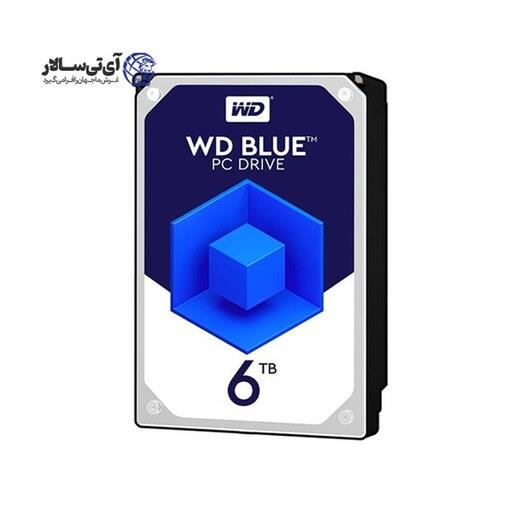 هارد اینترنال وسترن دیجیتال آبی 6 ترابایت blue wd60ezrz -  18 ماهه